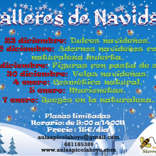 Talleres para niños en Navidad